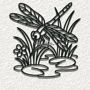 dragonfly pond wall art home decor