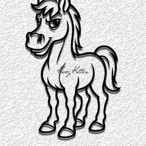 funny pony horse wall art home decor