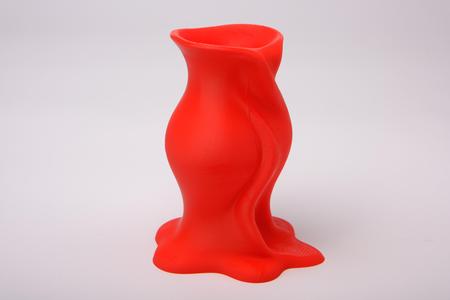 Lava Bloom Vase – Red Organic Sculptural Vase | Modern Surreal Home Decor