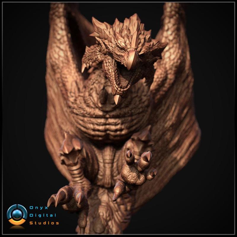 Monster Hunter – Rathalos – 3d printable Diorama
