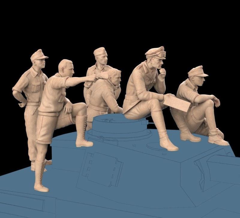 Rommel and soldiers Afrika Korps
