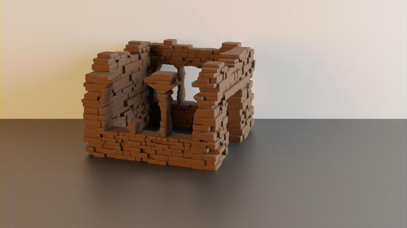 Ruined house #2 – wargaming terrain