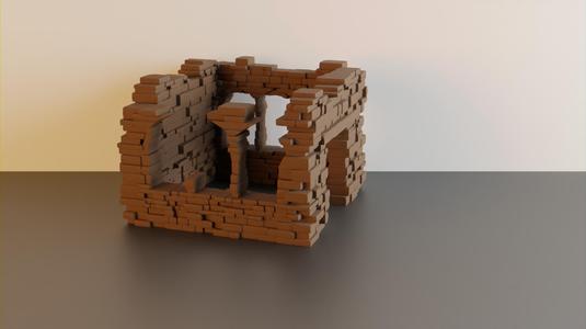 Ruined house #2 – wargaming terrain