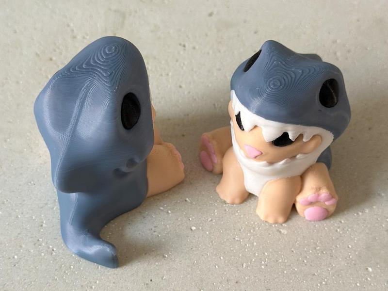 Cat in Shark Costume