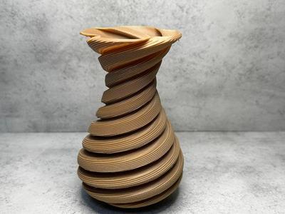 Spiral Vase Wood Effect PLA