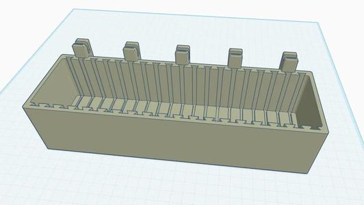 E-track box 9 3/4 inches (slotted)