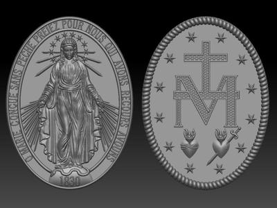 Our Lady Virgin Mary Milagrosa Miraculous Medal