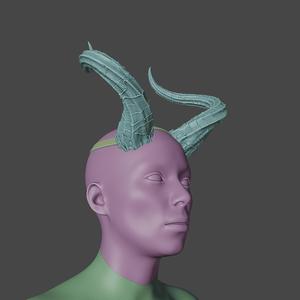 FANTASY CAMBION DEVIL HORNS SET BALDURS GATE 3