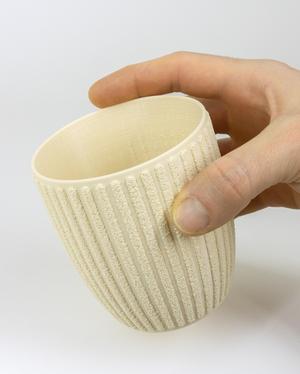 Fuzzy Stripes Planter // 90x100mm