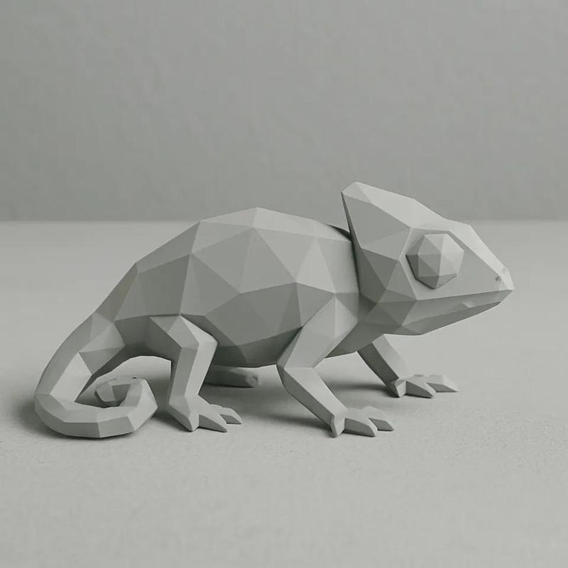 Low poly gecko