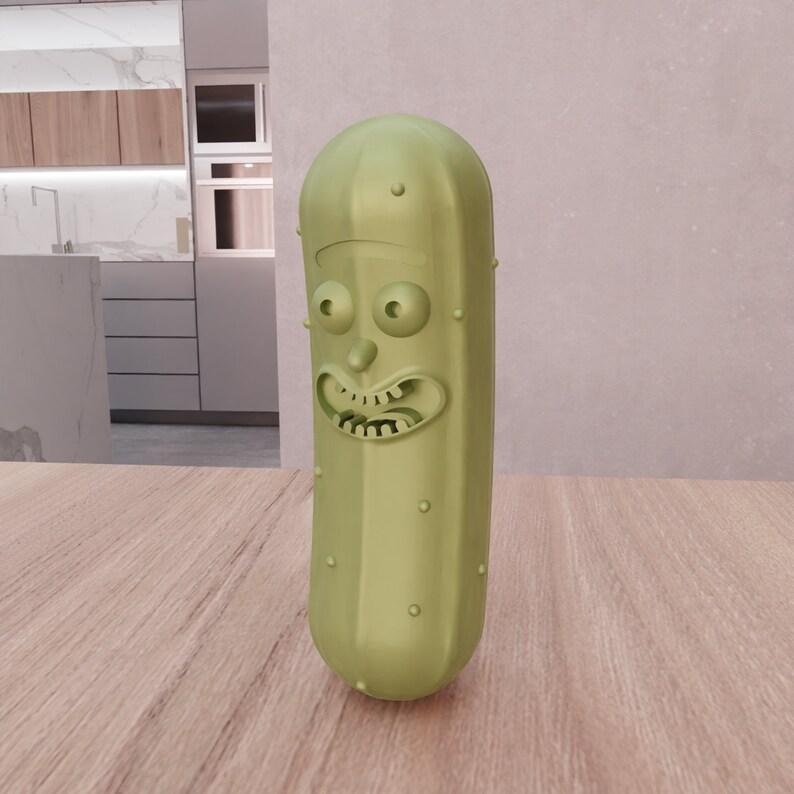 3D Cartoon Pickle Rick Figure Gift for Kids with 3D Stl File & Kids Toy, Cartoon Character, Cartoon Art, 3D Printed Decor, Figure Print