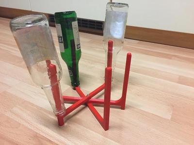Bottle drying rack - foldable