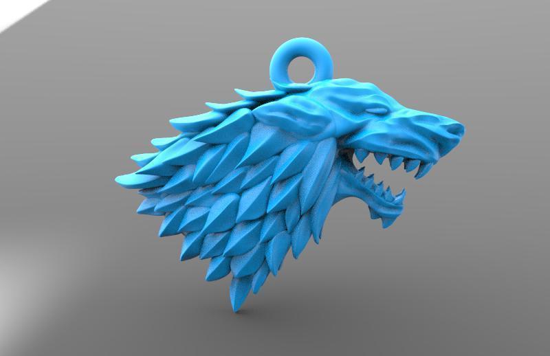 Game of thrones Stark keychain