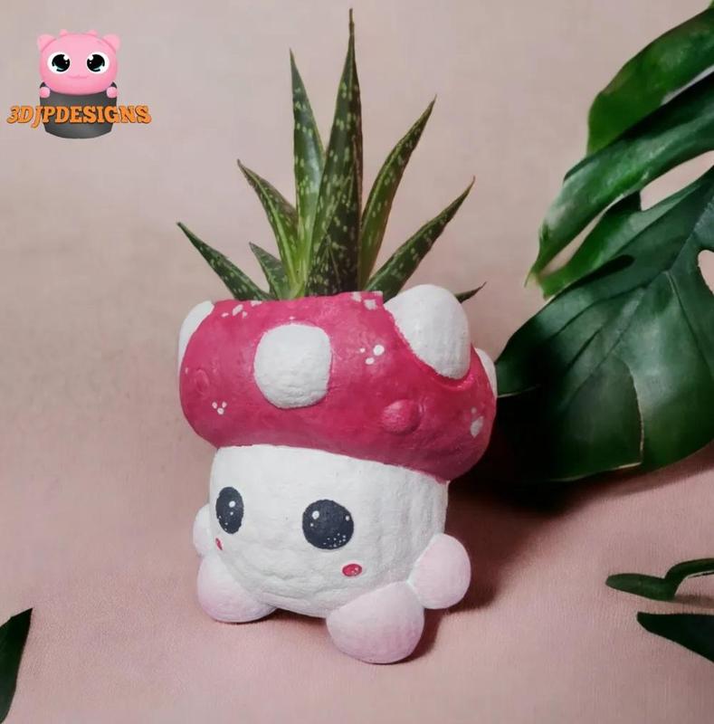 Cute Mushroom Flower Planter / Pencil Holder.