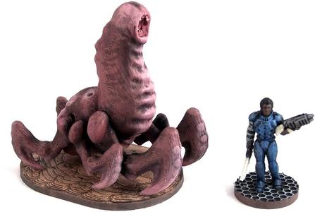 Cave Worm, 28mm Miniature