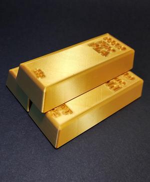 3D Printable Gold Bars – 2 Types