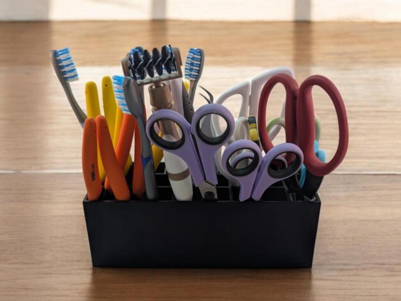 Multi-Compartment Craft Tool Organizer PinkFresh
