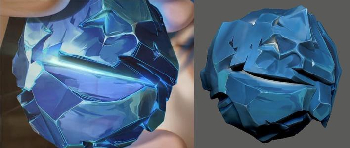 Crystal Hextech Arcane STL 30mm