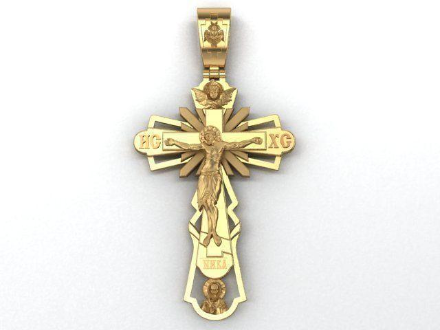 cross gold crucifix pendant