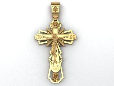 cross gold crucifix pendant