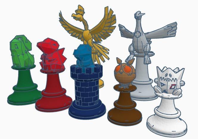 2nd Generation Pokemon Chess Set