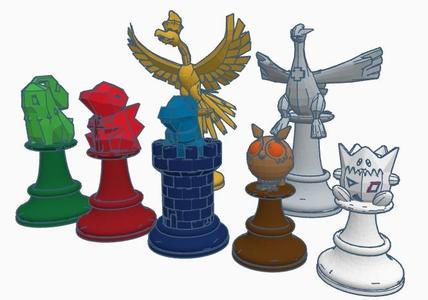 2nd Generation Pokemon Chess Set