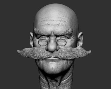 Gerald Robotnik head printable
