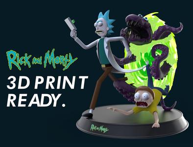 Rick and Morty – Cut and Key Miniature by 3Dhomas
