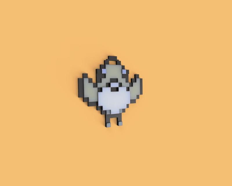 Retro Series – Pokémon Keyring – Bird