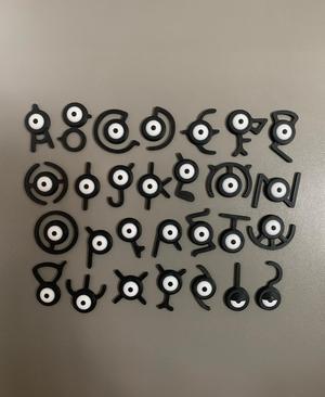 Unown Pokemon Fridge Magnets