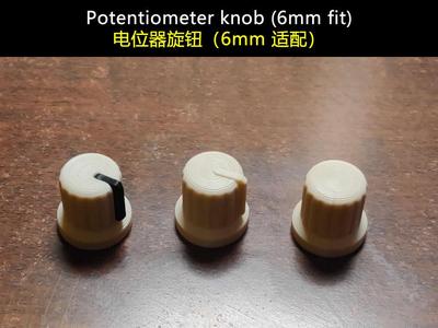 Potentiometer Knob (6mm Fit)