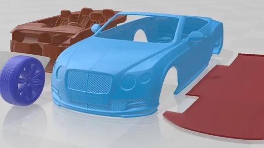 Bentley Continental GT Speed Cabrio 2015 Printable Car
