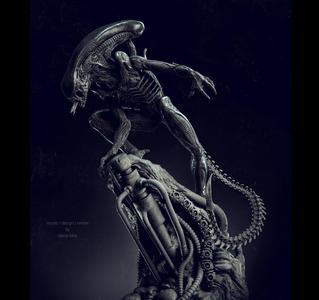 Alien Statue Fanart