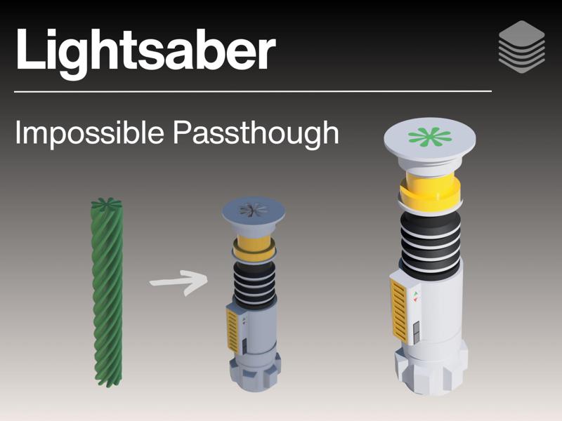 Luke Skywalker Lightsaber Impossible Passthrough