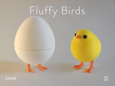 Chick in Egg – Fluffy Birds