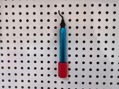 Pegboard trimming knife storage