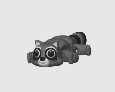 Raccoon Keychain V2