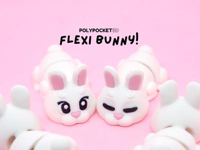 Cute Flexi Bunny with Keychain – No Supports