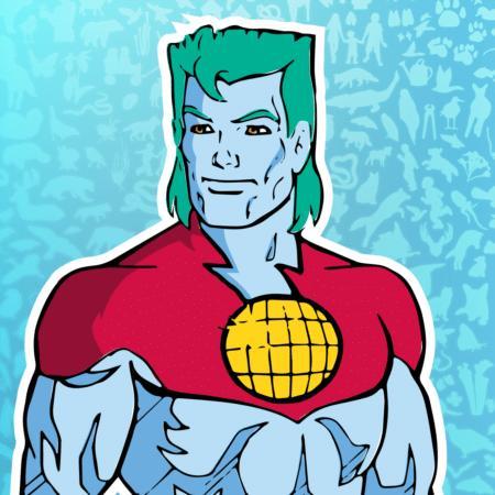 Captain Planet action figure head