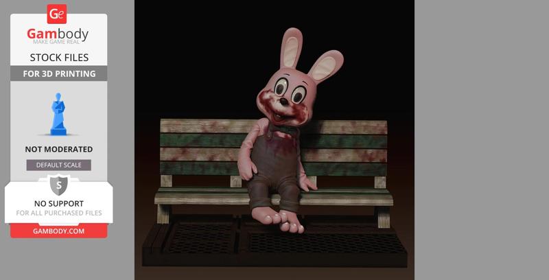 Robbie the Rabbit 3D Printing Figurine Diorama