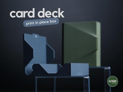 card deck · print in place box