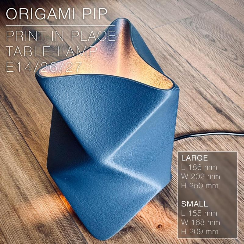 ORIGAMI  PIP |  print-in-place Table Lamp E14, E26, E27