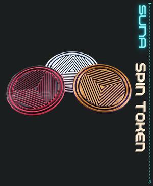 Spin Token – Circle w Triangle Pattern