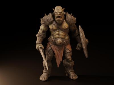 Mordor Orc warrior – DND miniature