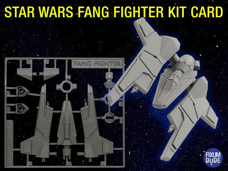 Star Wars Fang Fighter Kit Card