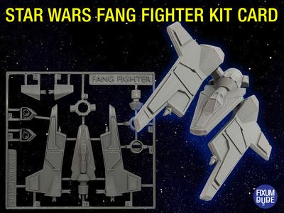 Star Wars Fang Fighter Kit Card