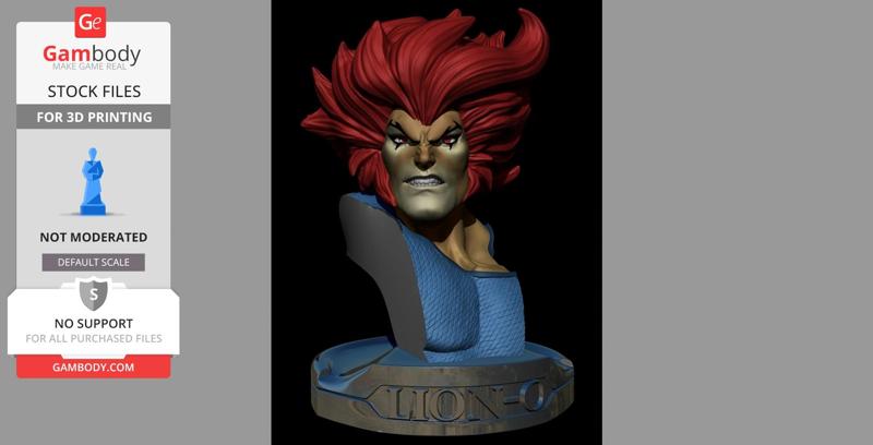 Bust LionO Thundercats collectibles stl files