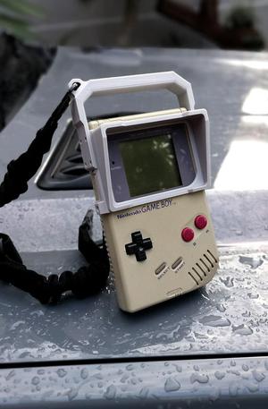 Cyberpunk 3D Printed Hood and Handle for Game Boy DMG-01 v2