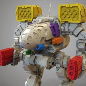 MWO Timber Wolf Weapon Pack for 3D Printing | Assembly Model