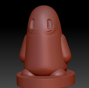 Sad Ghost Eyes W Arms Base.stl